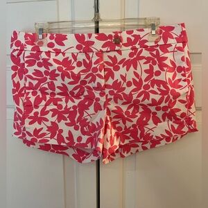 J. Crew Stretch Floral Women's Shorts EUC Size 6
